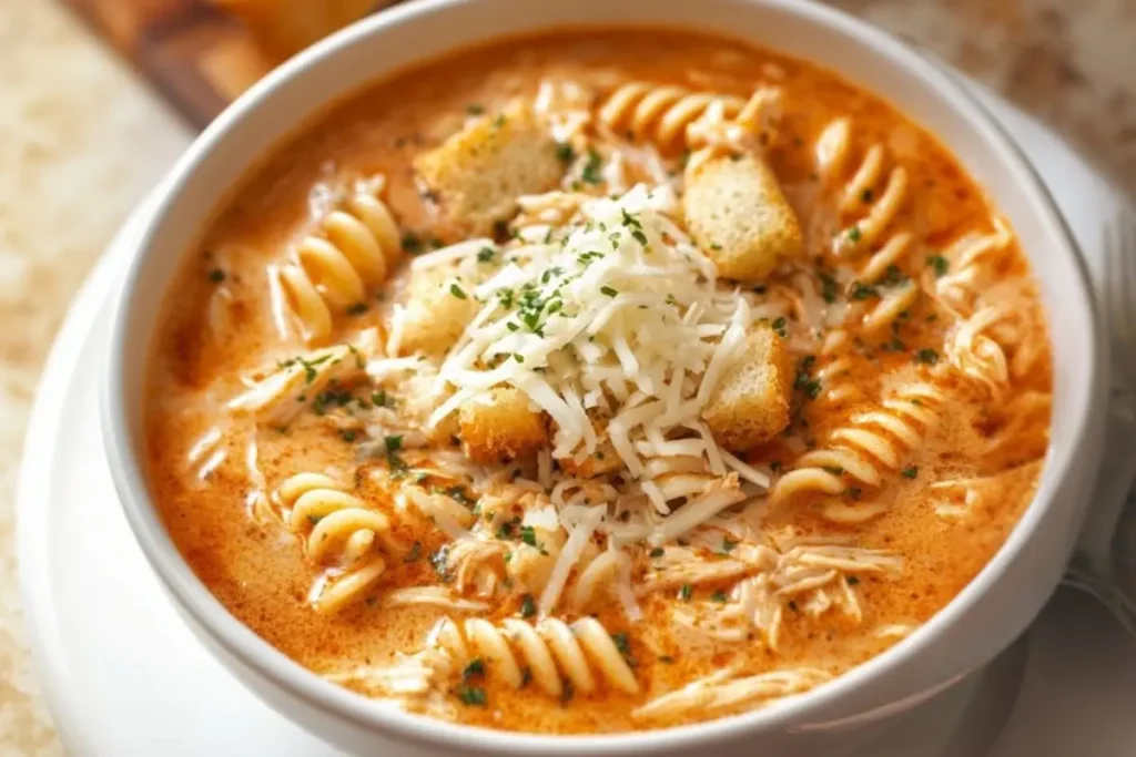 Crockpot Chicken Parmesan Soup Recipe