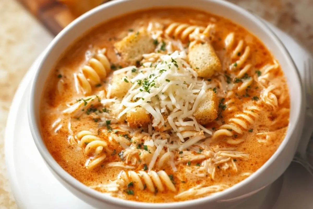 Crockpot Chicken Parmesan Soup Recipe