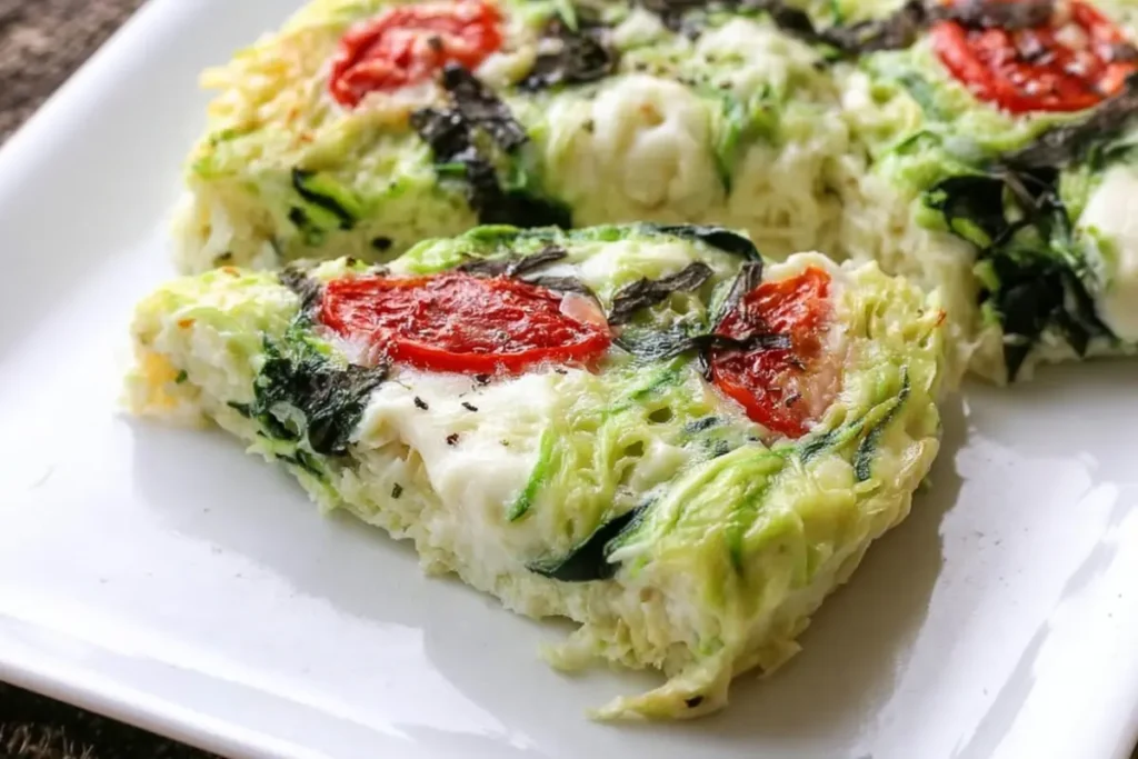 Crustless Zucchini Noodle Pie