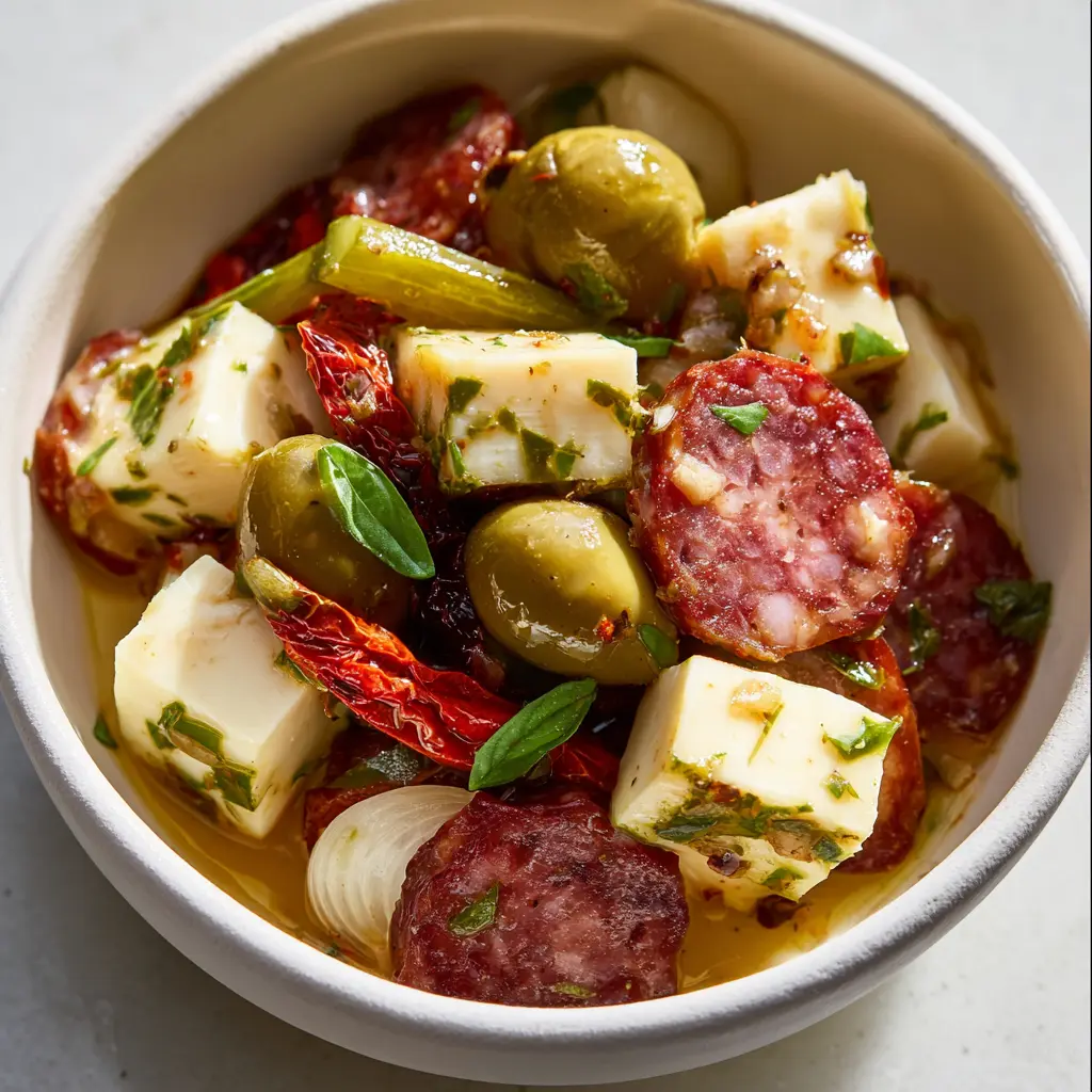 Easy Marinated Cheese Appetizer
