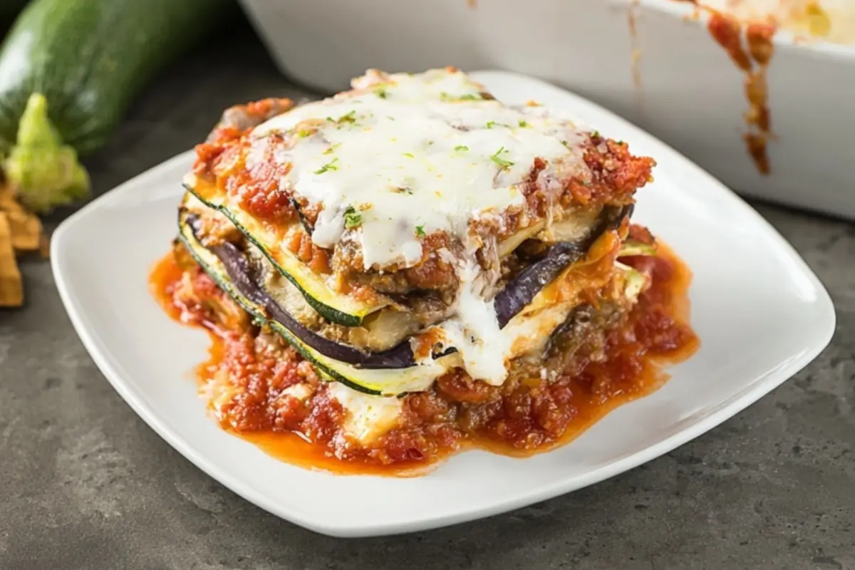 Eggplant Zucchini Lasagna