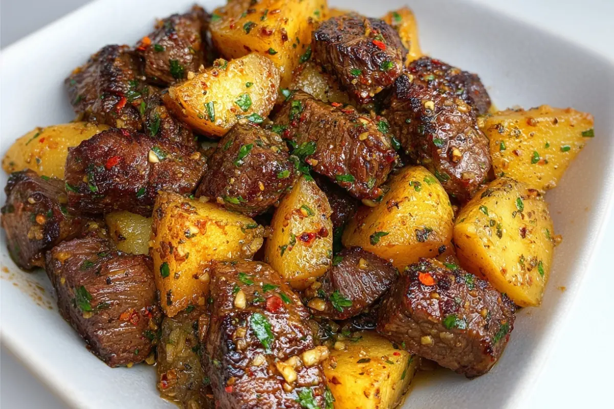 Garlic Butter Steak and Potatoes