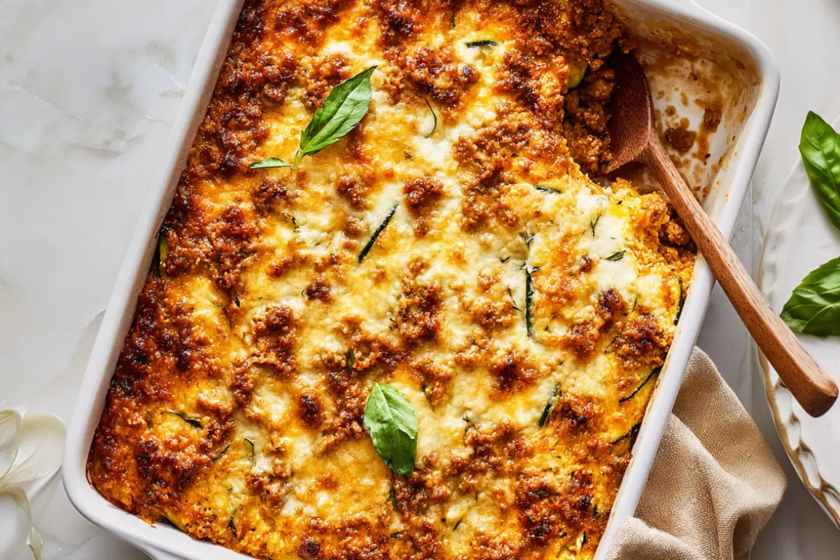 Italian Ground Beef Zucchini Casserole