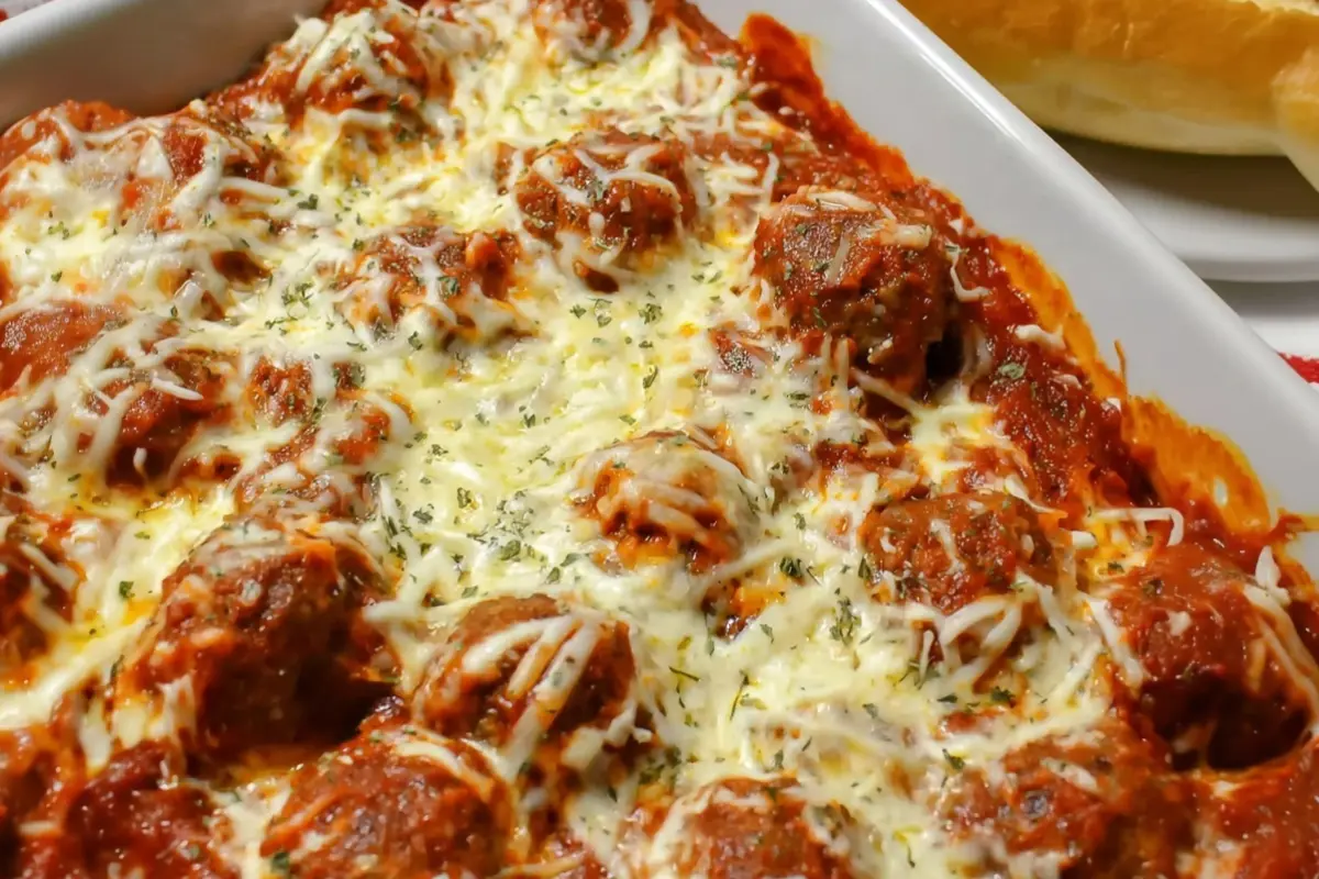 Italian Meatball Sandwich Casserole