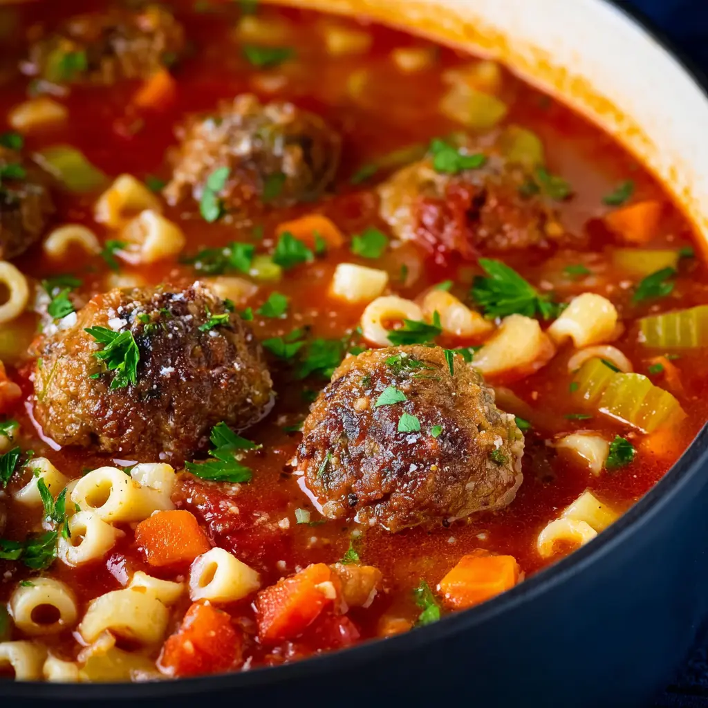 Italian Meatball Soup Recipe