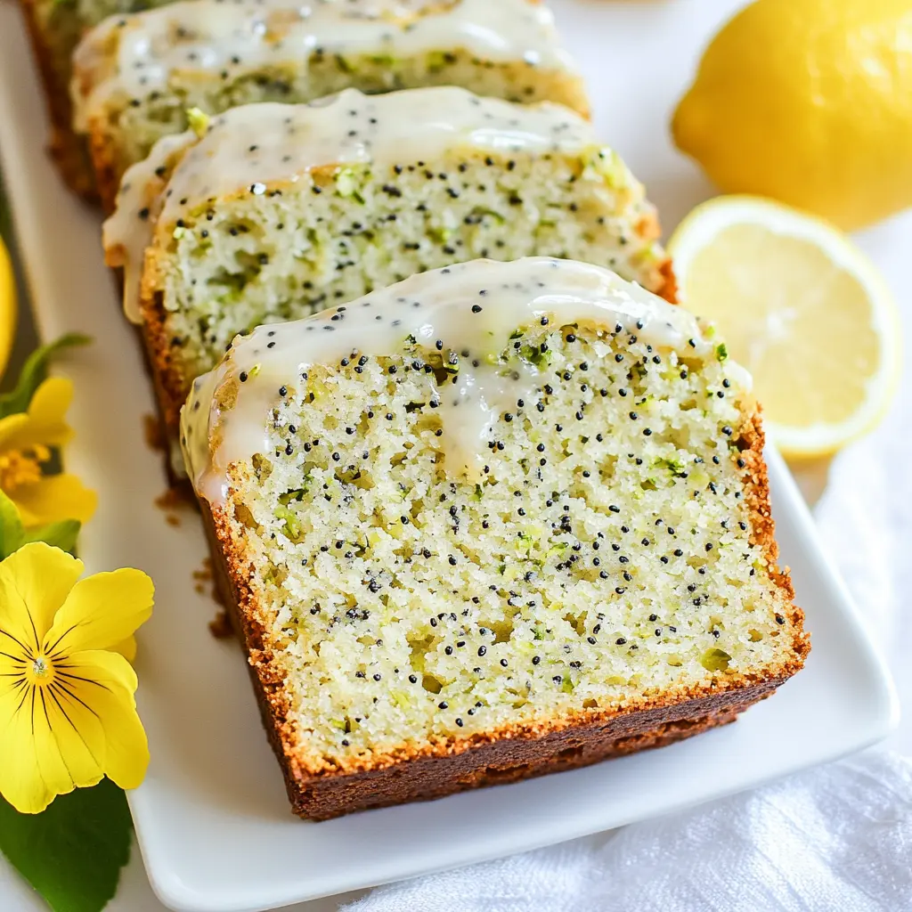 Lemon Poppy Seed Zucchini Bread Recipe