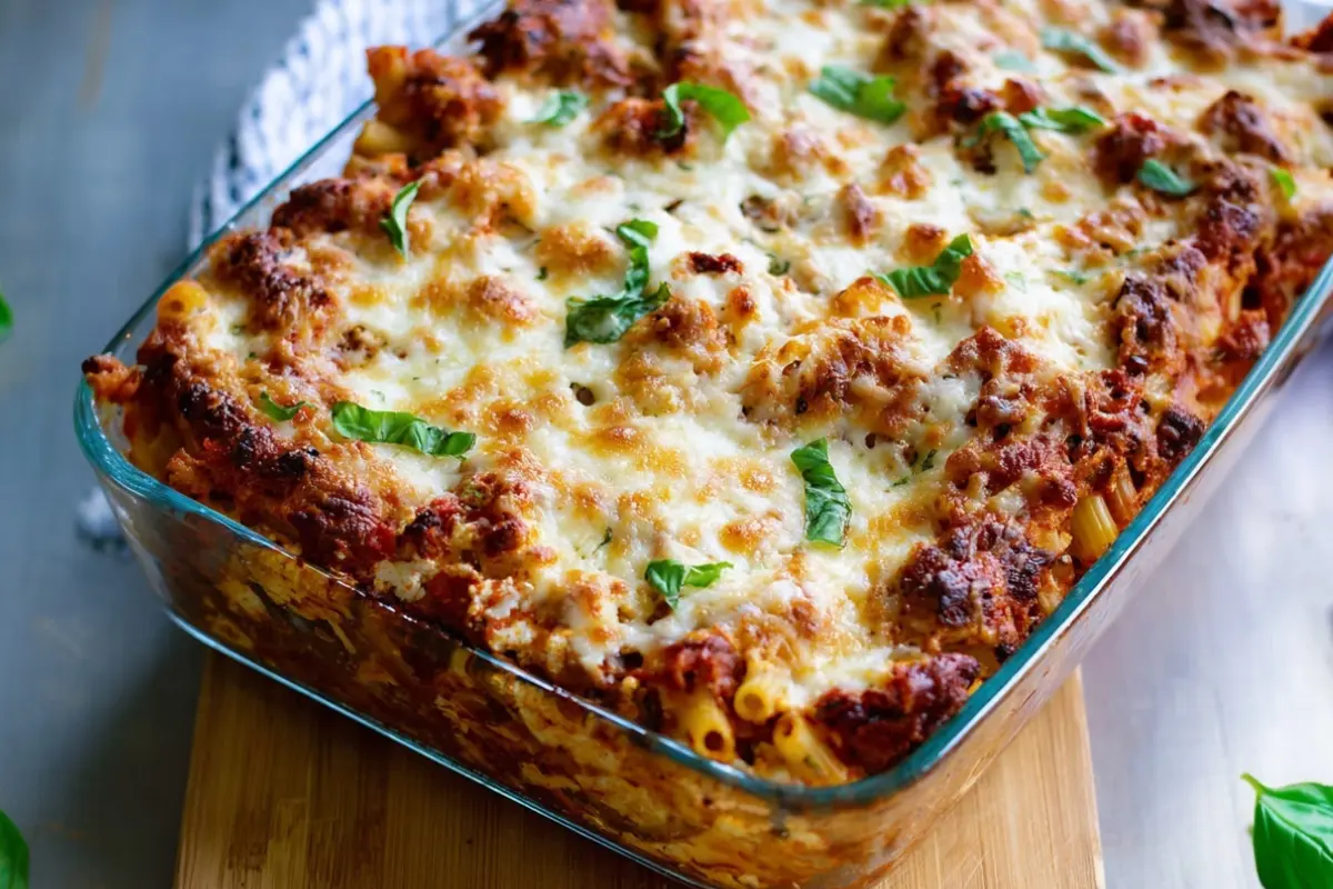 Lentil Baked Ziti