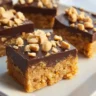No-Bake Crispy Corn Flake Chocolate Peanut Butter Bars Recipe