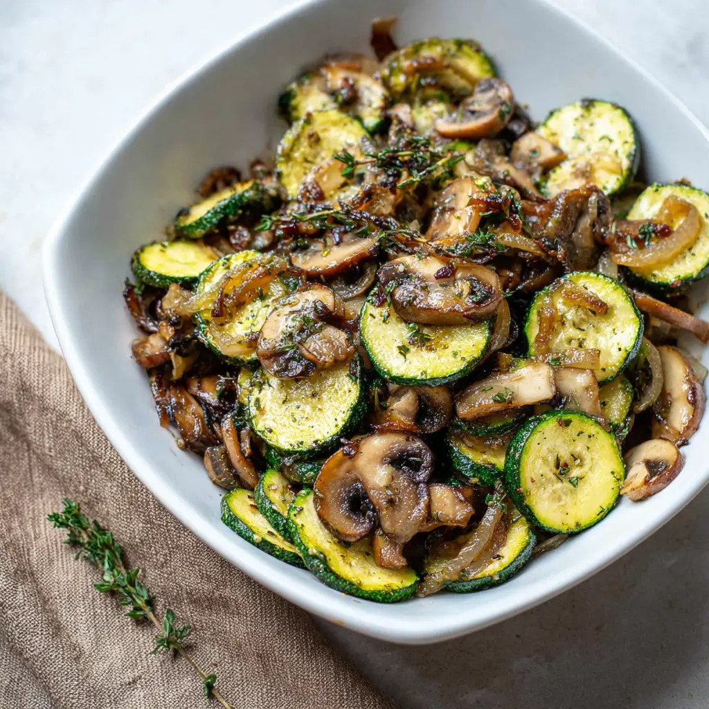 Sautéed Zucchini and Mushrooms Recipe