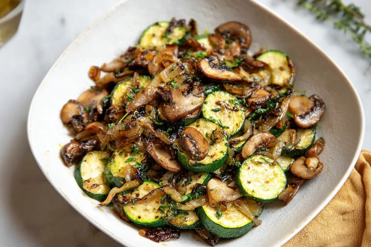Sautéed Zucchini and Mushrooms