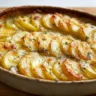 Scalloped Potatoes with Caramelized Onions and Gruyere