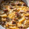 Slow Cooker Scalloped Potatoes and Kielbasa