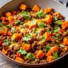 Ground Beef and Sweet Potato Skillet
