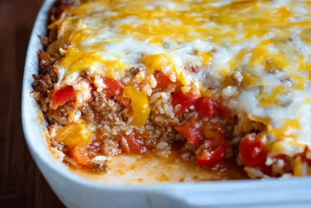 Stuffed Pepper Casserole with Sausage