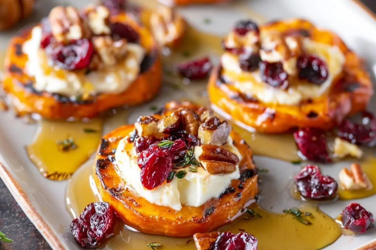 Sweet Potato Goat Cheese Appetizer
