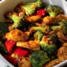 Szechuan Chicken with Broccoli and Red Peppers