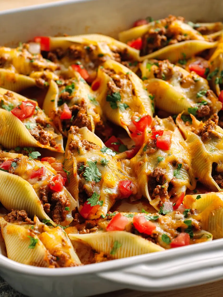 TACO-STUFFED PASTA SHELLS Recipe