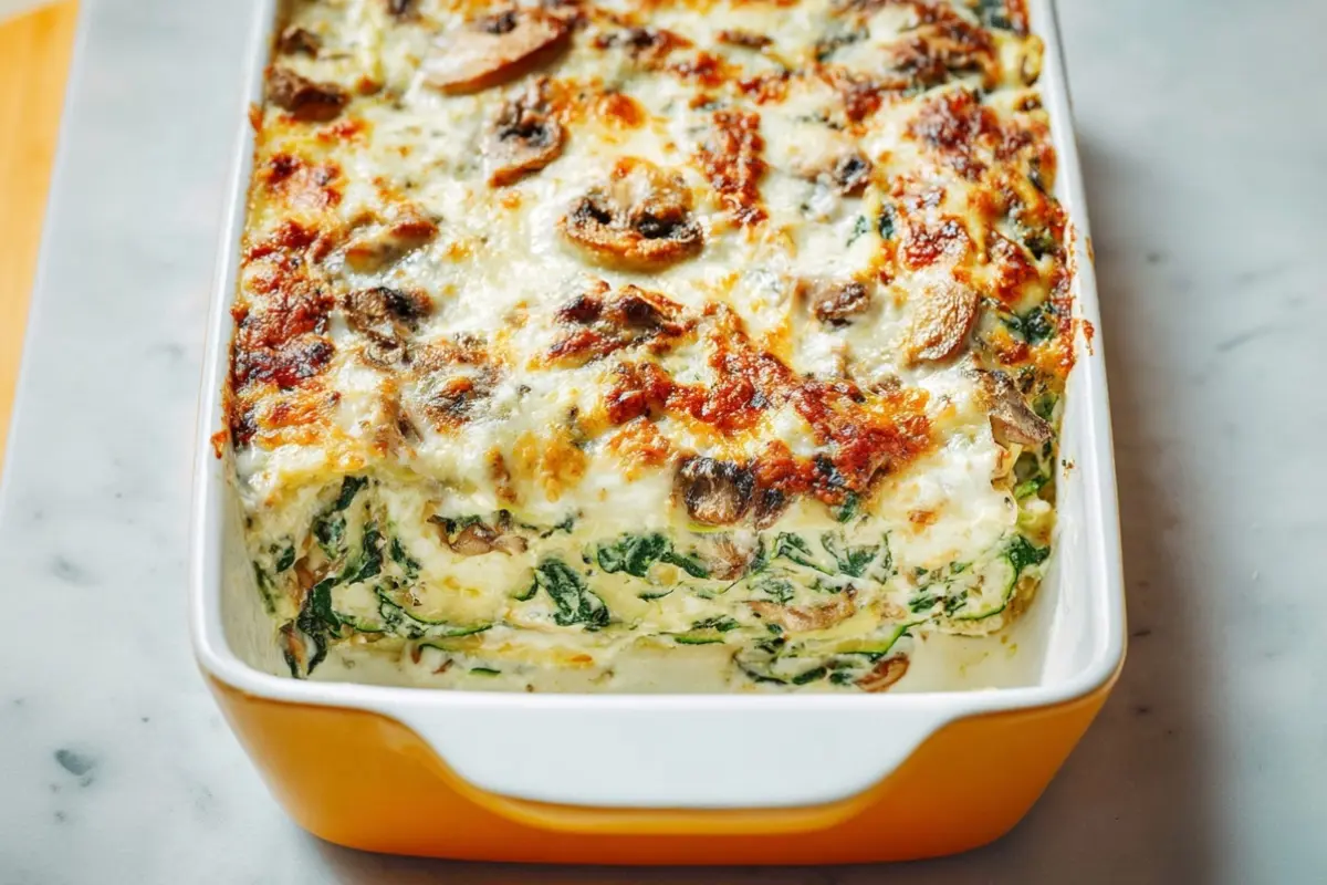 Zucchini Noodle Lasagna With White Sauce