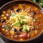 Easy Beef Taco Soup