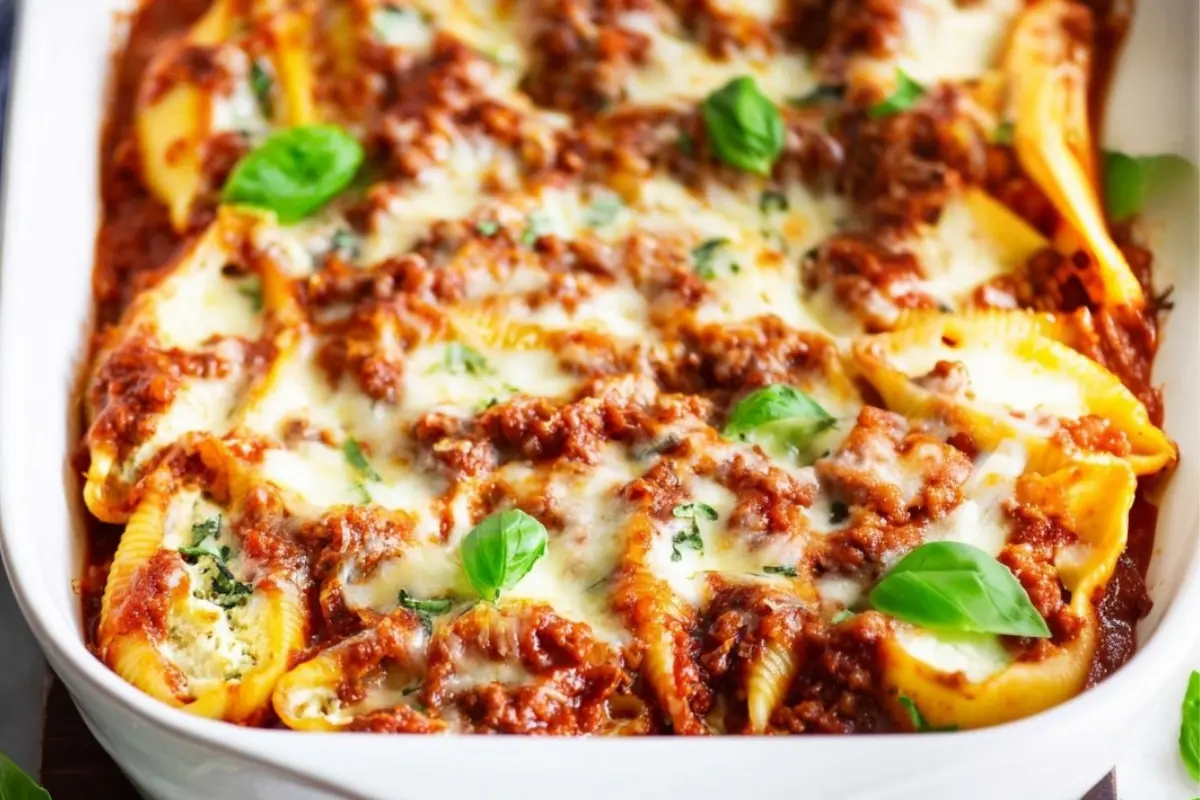 Beefy Italian Stuffed Shells