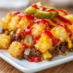Cheeseburger Tater Tot Casserole