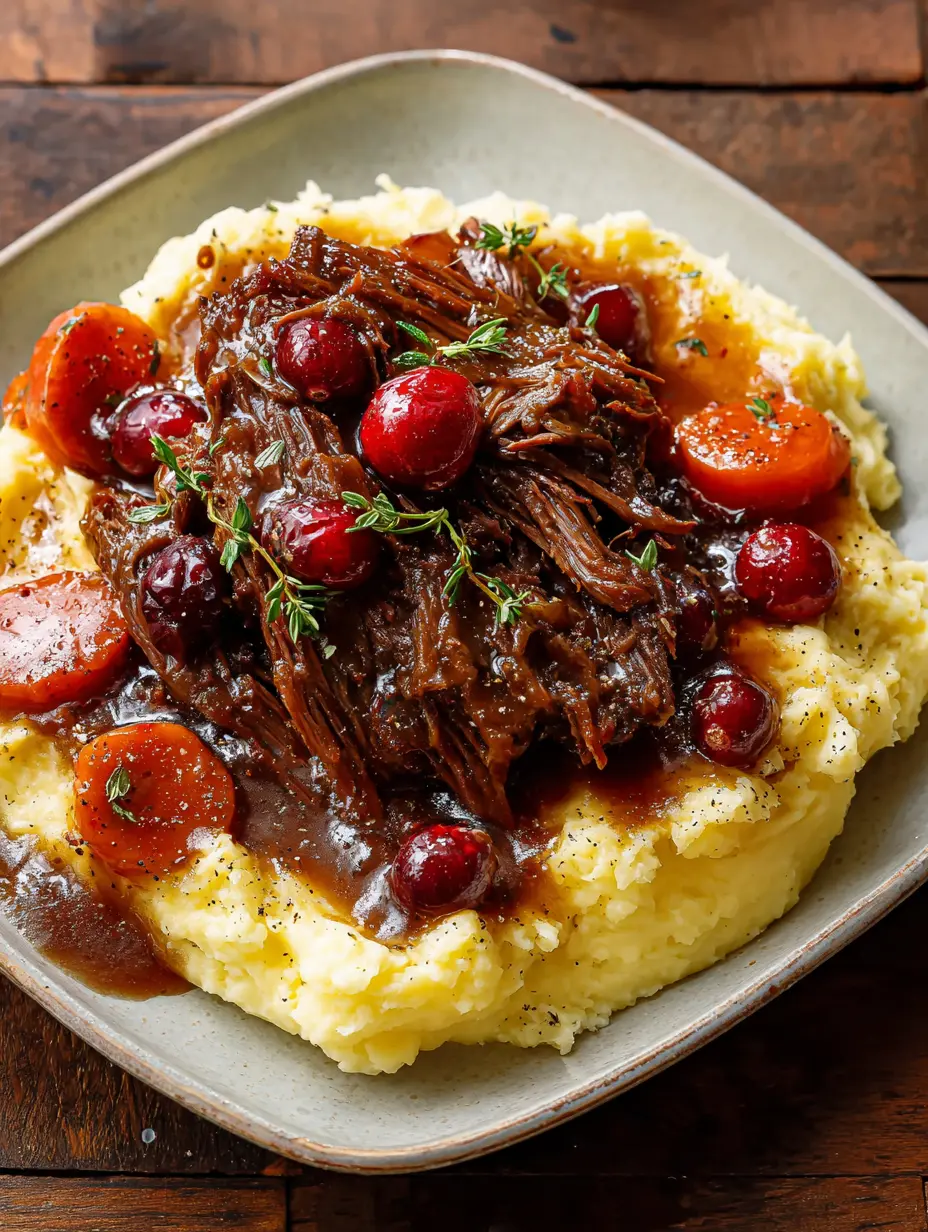 Cranberry Balsamic Roast Beef Recipe