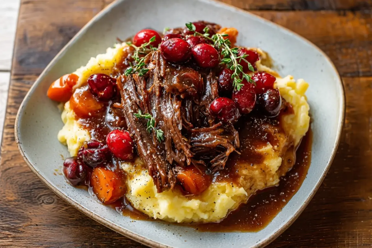 Cranberry Balsamic Roast Beef