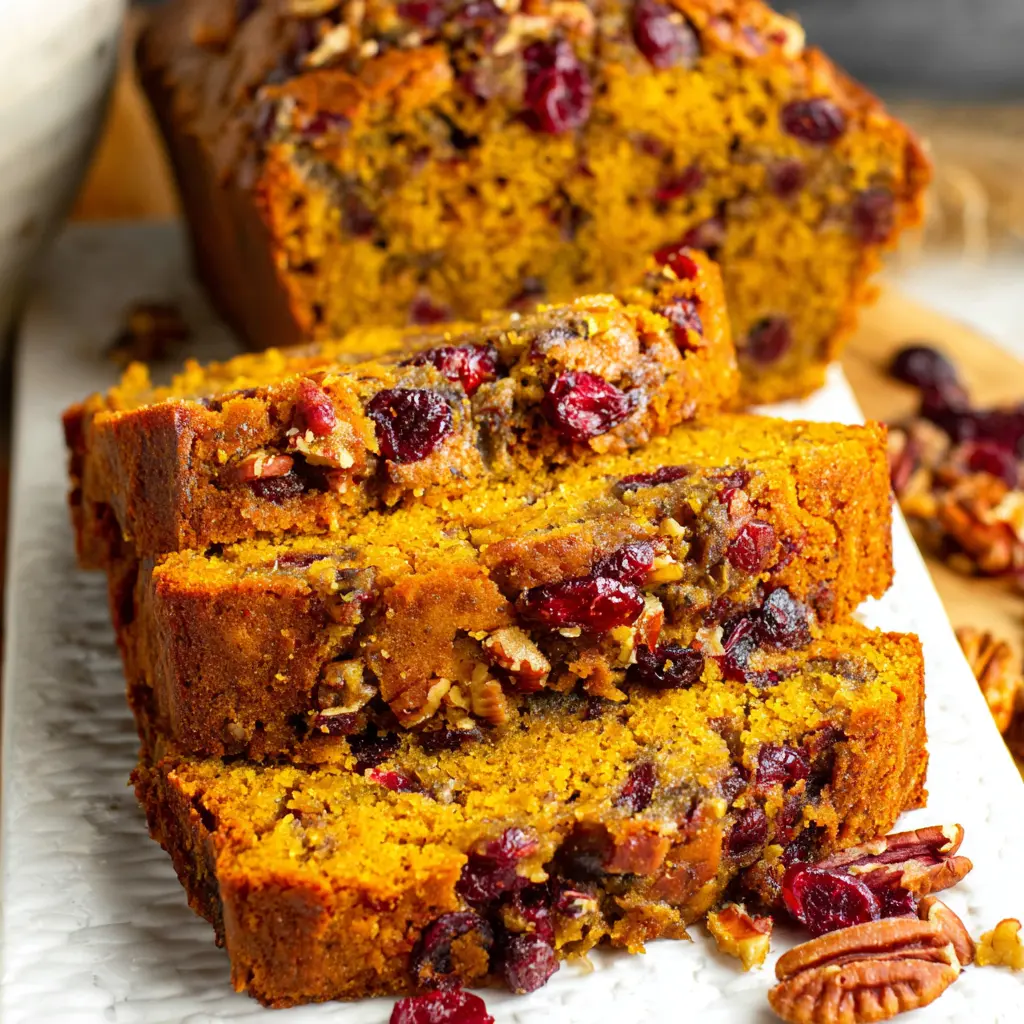 Cranberry Pecan Pumpkin Bread Recipe