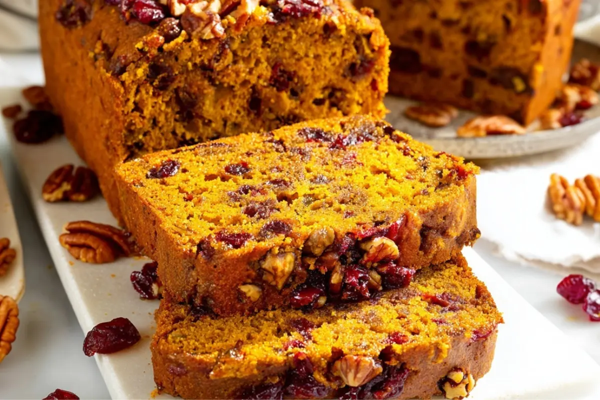 Cranberry Pecan Pumpkin Bread