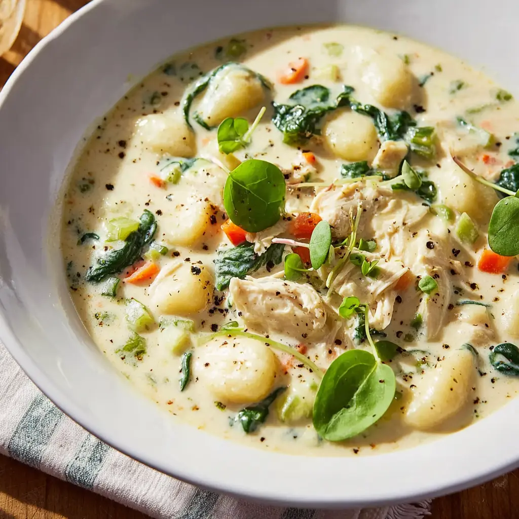 Creamy Chicken Gnocchi Soup Recipe