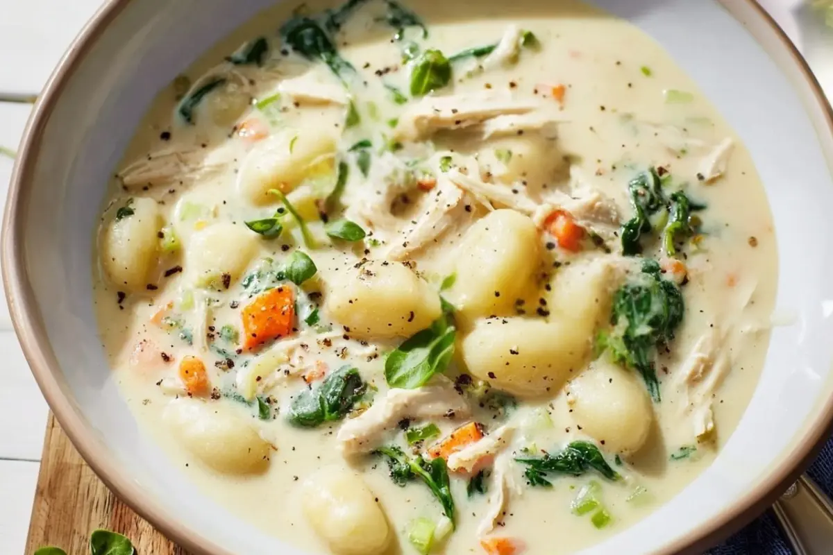 Creamy Chicken Gnocchi Soup