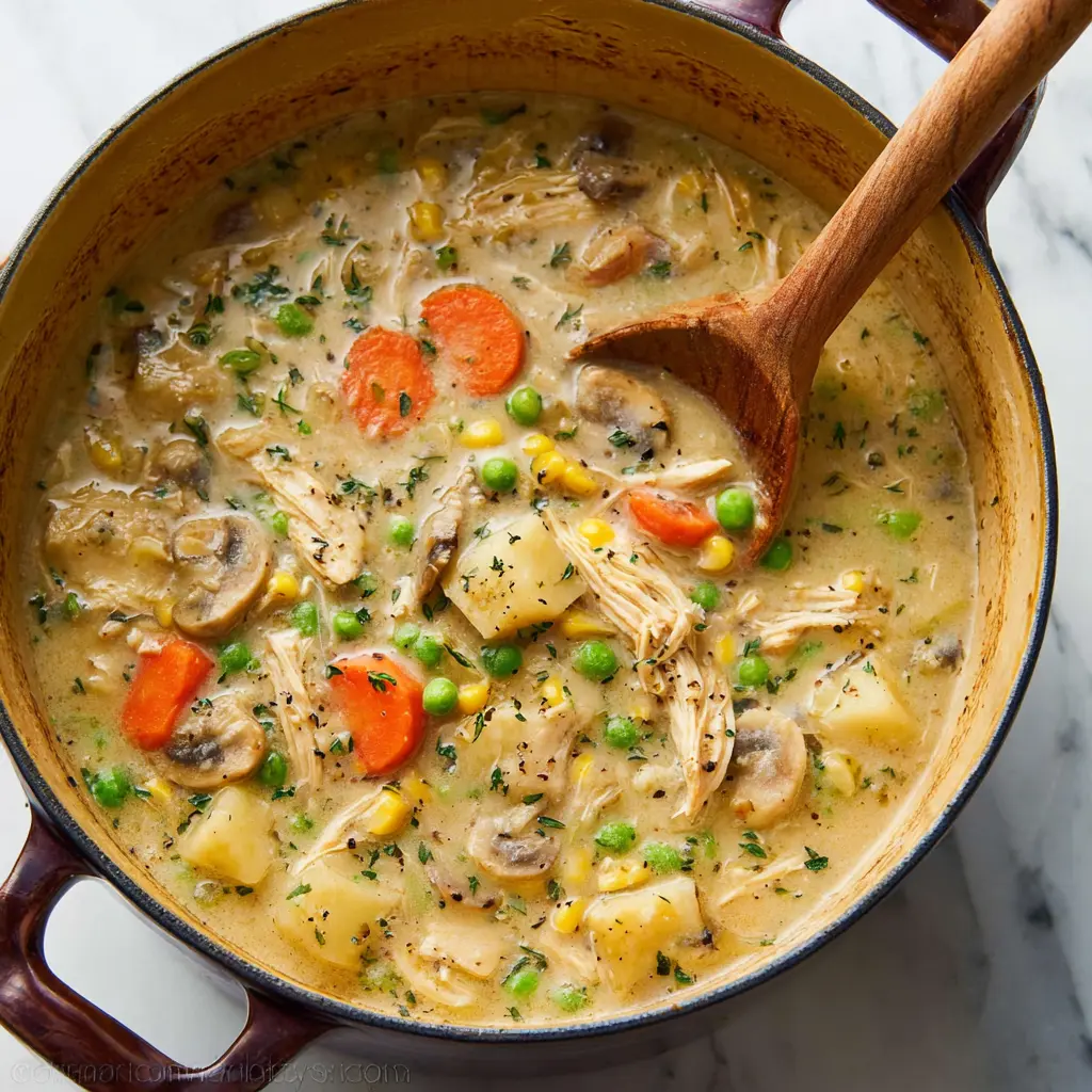 Creamy Chicken Pot Pie Soup
