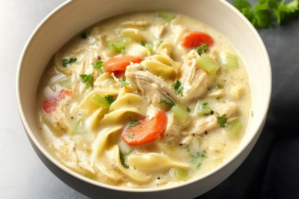 Creamy Turkey Noodle Soup