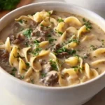 Easy Beef Stroganoff Soup