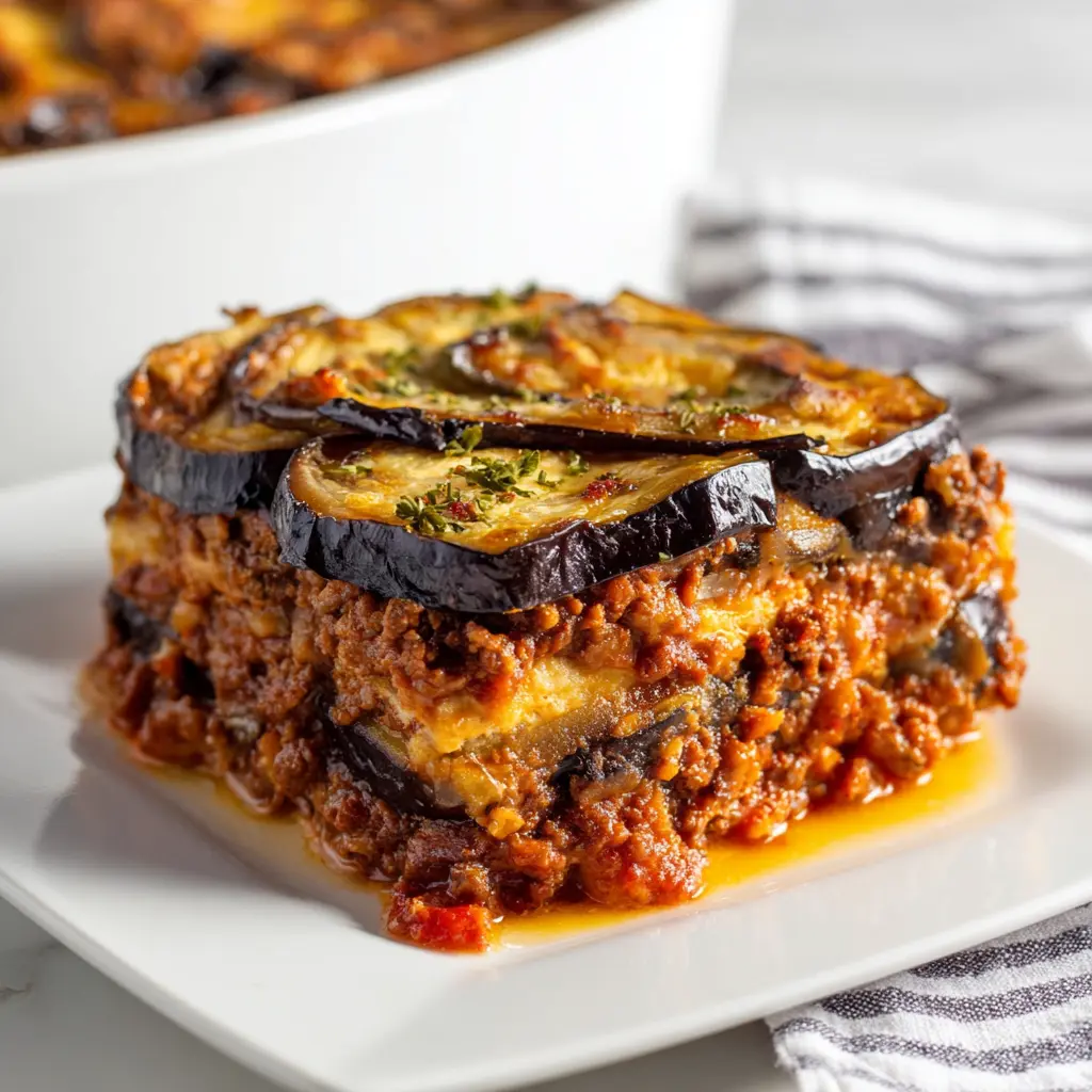Eggplant Ground Beef Casserole Recipe