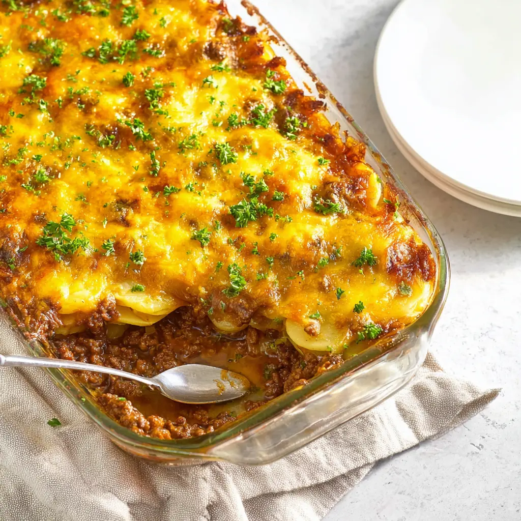 Ground Beef and Potato Casserole Recipe