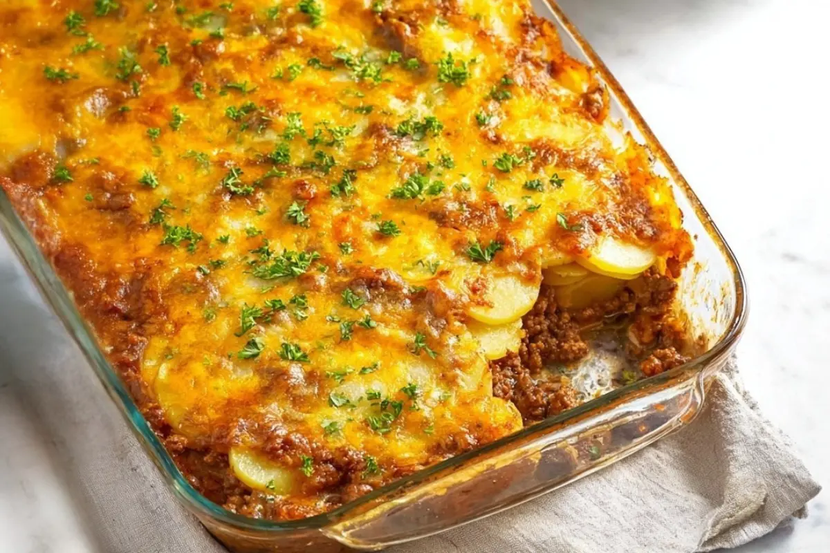 Ground Beef and Potato Casserole