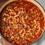 Hamburger Noodle Soup