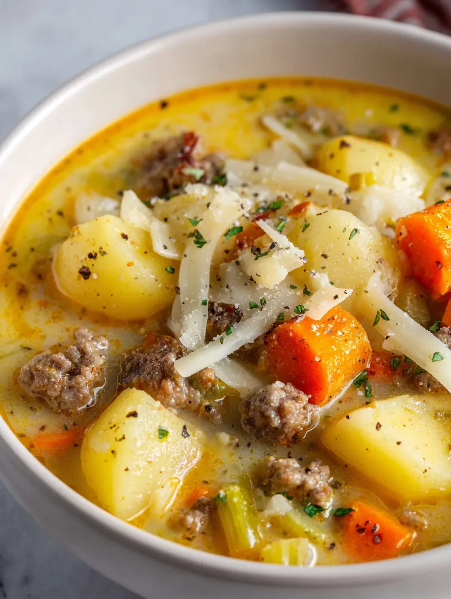 Easy Cheeseburger Soup
