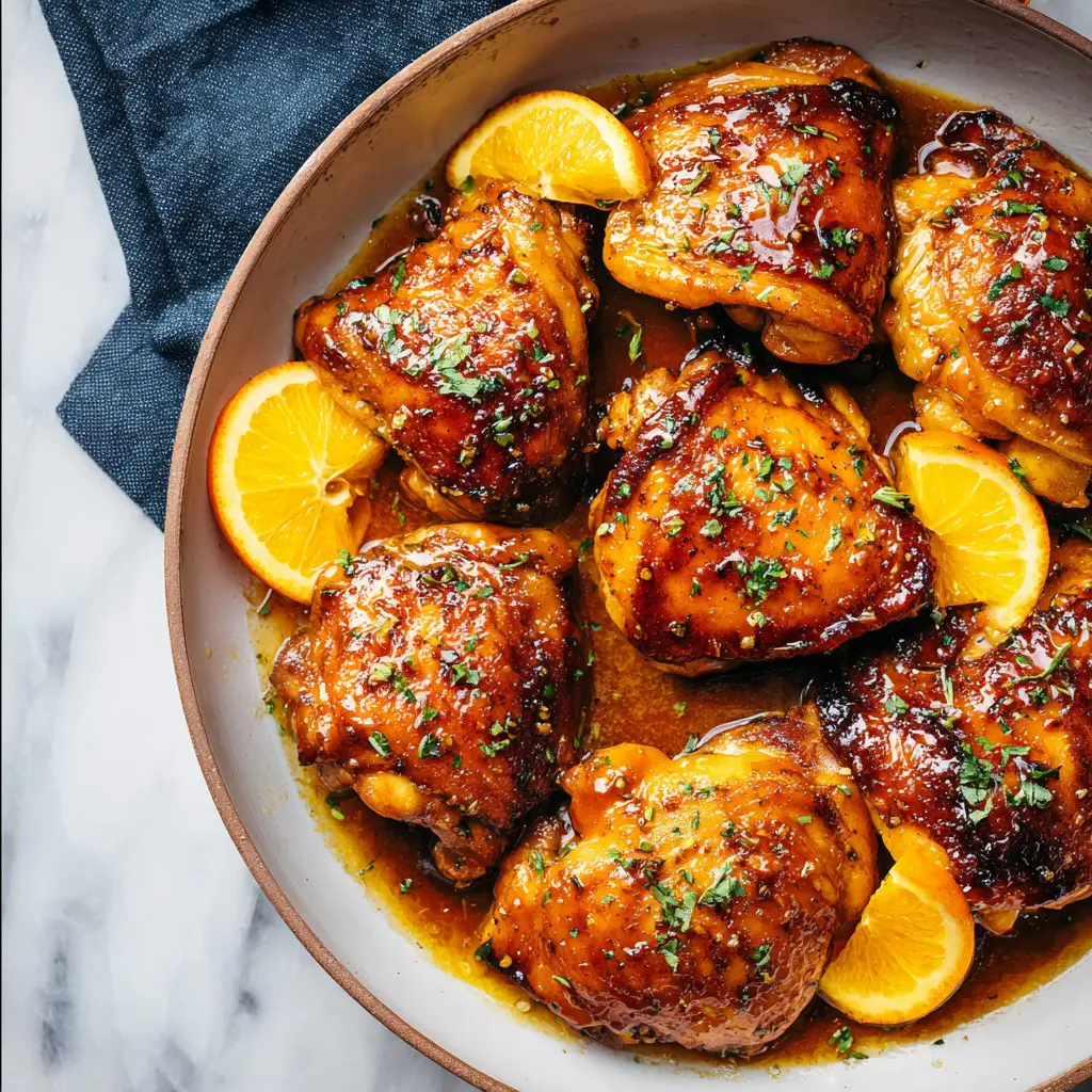 Honey Orange Glazed Chicken Recipe