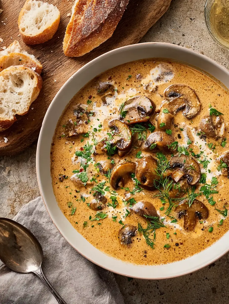 Hungarian Mushroom Soup Recipe