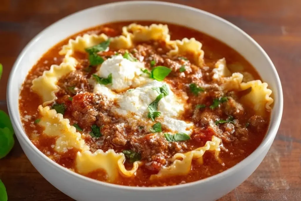 Lasagna Soup recipe