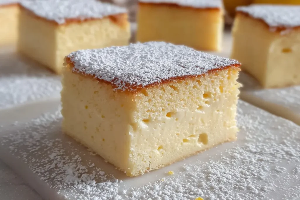 Lemon Magic Custard Cake