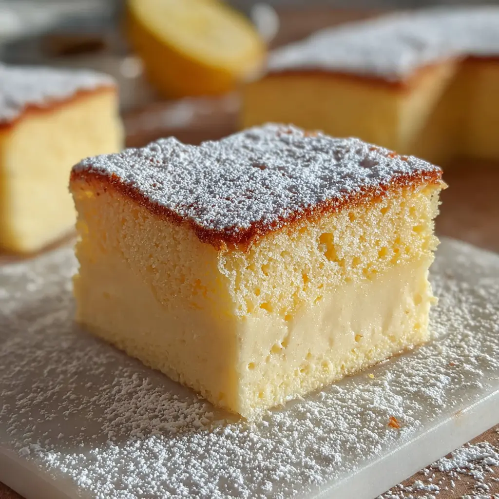Lemon Magic Custard Cake Recipe