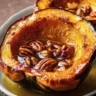 Maple Pecan Roasted Acorn Squash