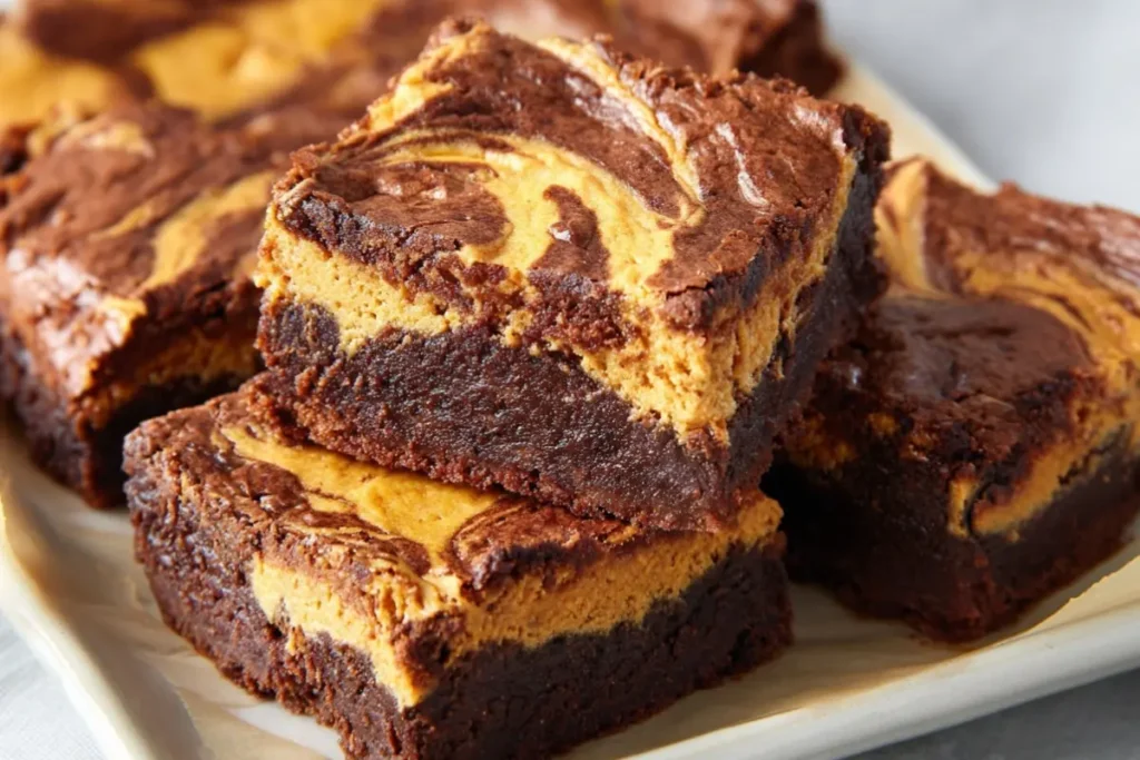 Pumpkin Cheesecake Brownies