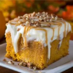 Pumpkin Magic Poke Cake