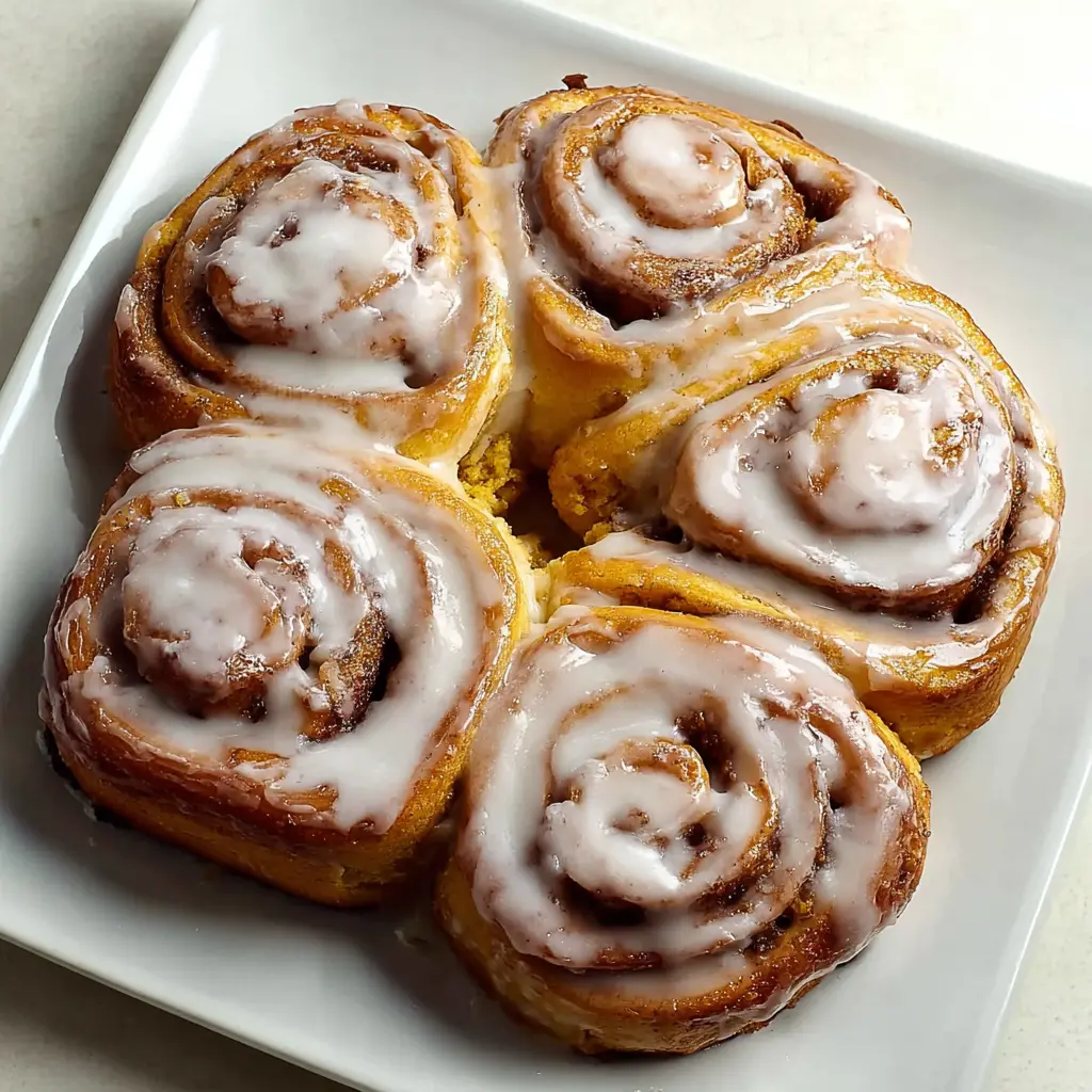 Pumpkin Spice Cinnamon Rolls