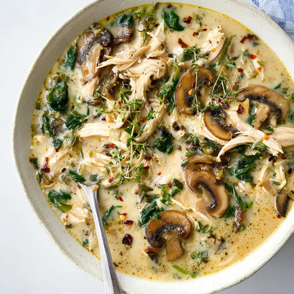 Rotisserie chicken mushroom soup