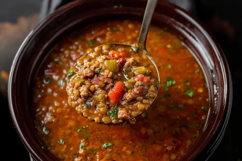 Italian Sausage and Lentil Soup
